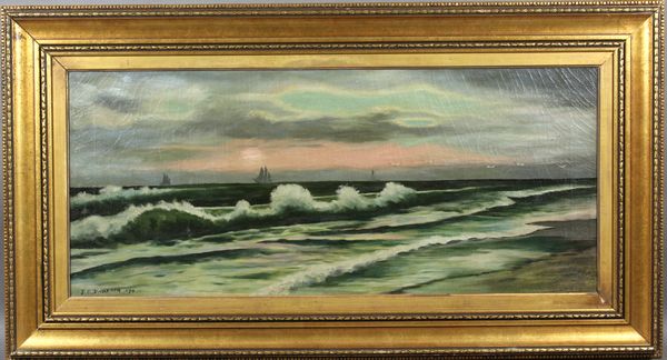 Appraisal: Julian Oliver Davidson American - mariner scene th Century o