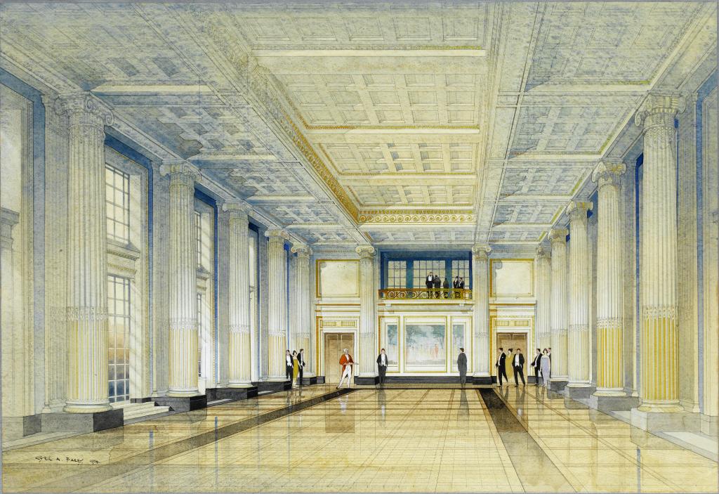 Appraisal: THOMAS CECIL HOWITT - ARCHITECT RECEPTION HALL OF THE EXCHANGE