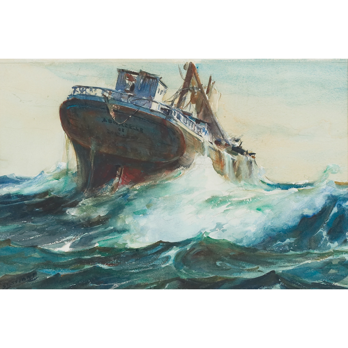 Appraisal: James Milton Sessions American - ''The Annabelle '' c watercolor