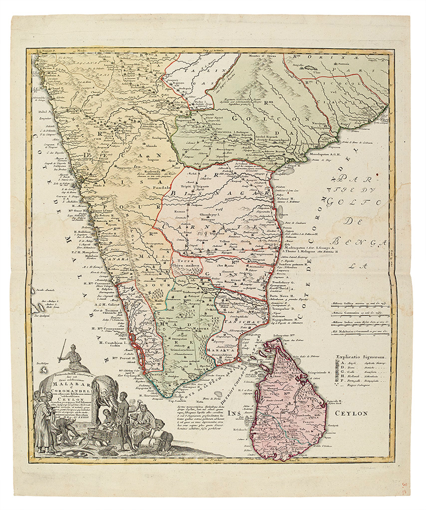 Appraisal: HOMANN HEIRS Peninsula Indiae citra Gangem hoc est Orae celeberrimae