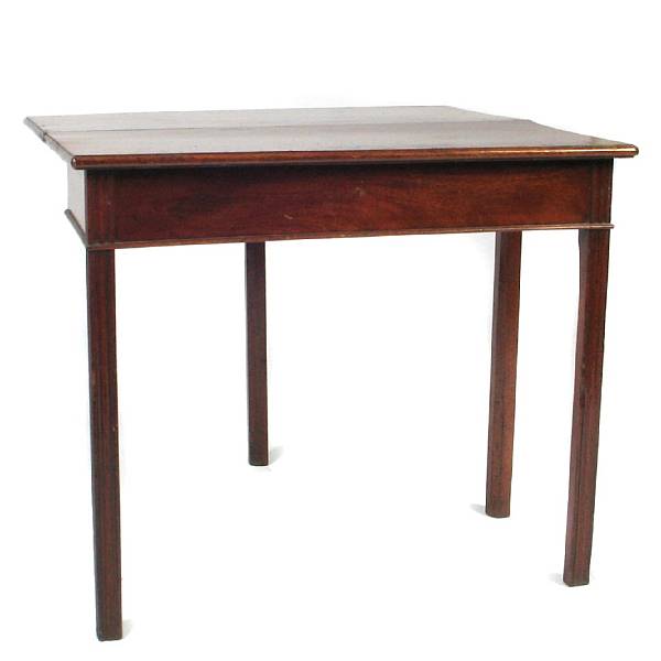 Appraisal: A George III mahogany games table height in width in