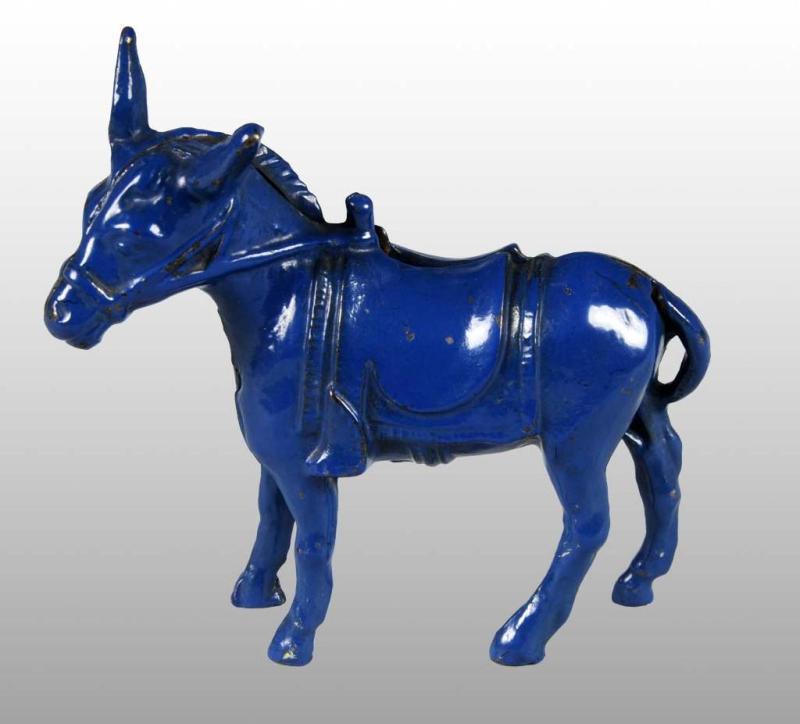 Appraisal: Cast Iron Donkey Still Bank Description Manufactured by A C