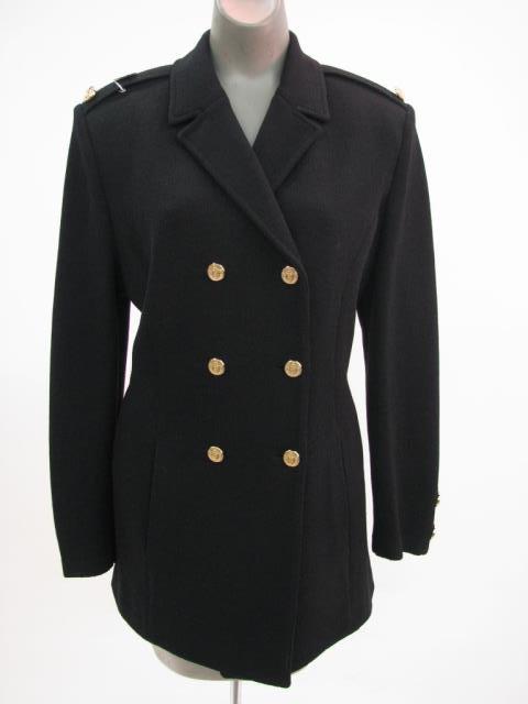 Appraisal: St John by Marie Gray Black Santana knit pea coat