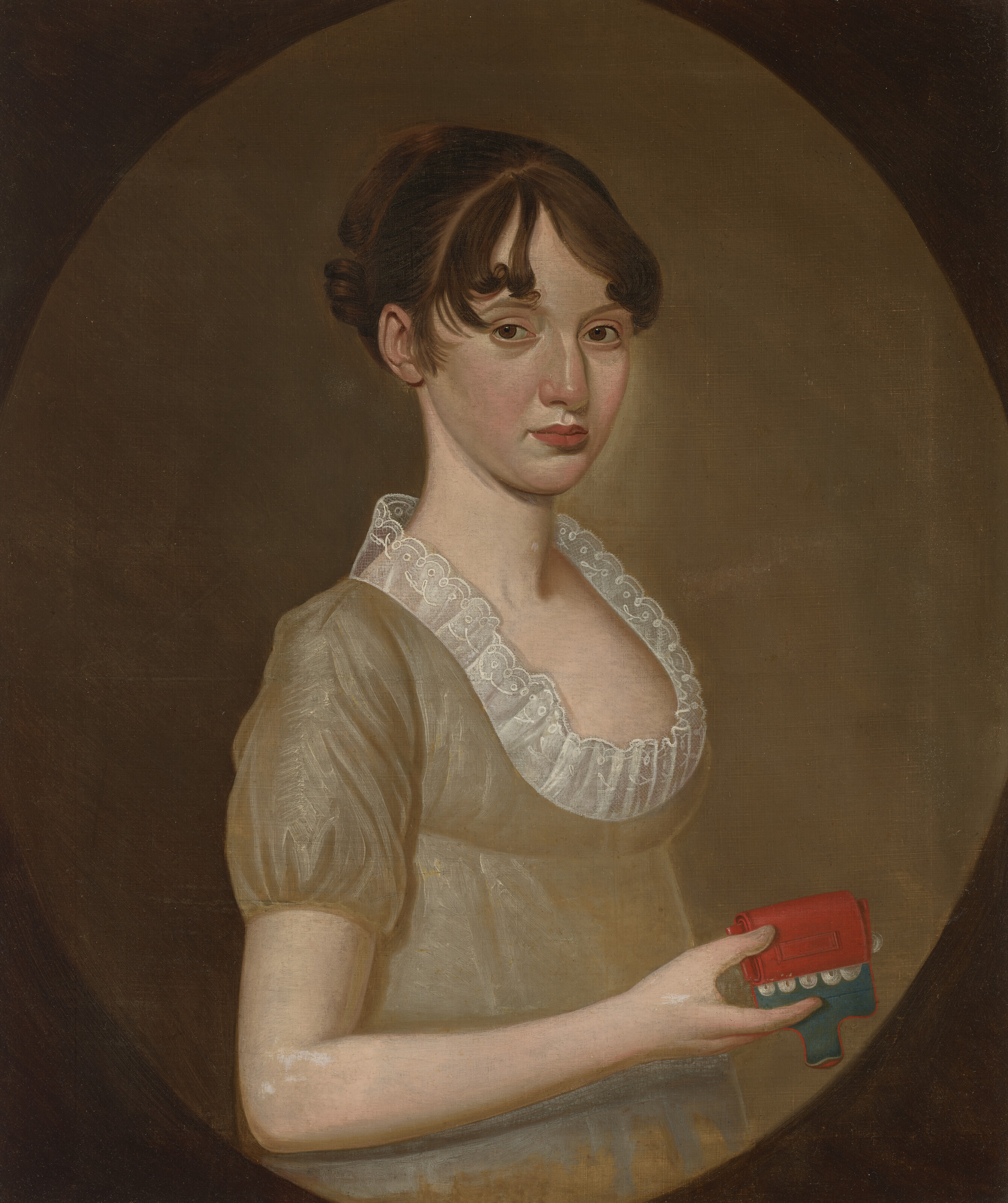 Appraisal: WILLIAM JENNYS - MISS FANNY HOYT - oil on canvas