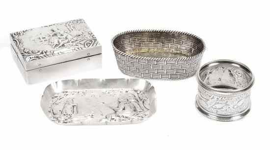 Appraisal: A Victorian silver novelty salt by Thomas Johnson II London