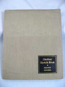 Appraisal: The Shelter Sketch Book by Henry Moore signed by the