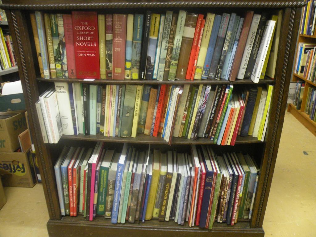 Appraisal: A quantity of mainly hardback topographical books etc - shelves