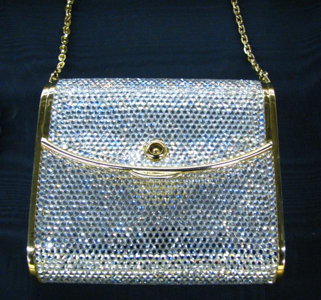 Appraisal: Judith Leiber Bag With Crystals in original box w x