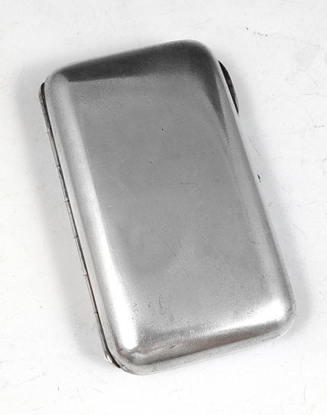 Appraisal: RUSSIAN SILVER CARD CASE Circa Moscow zolotnik hallmark unknown maker