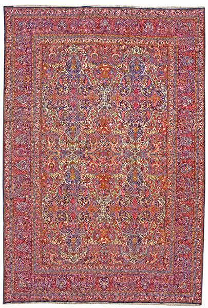 Appraisal: A Kerman carpet South central Persia circa size approximately ft