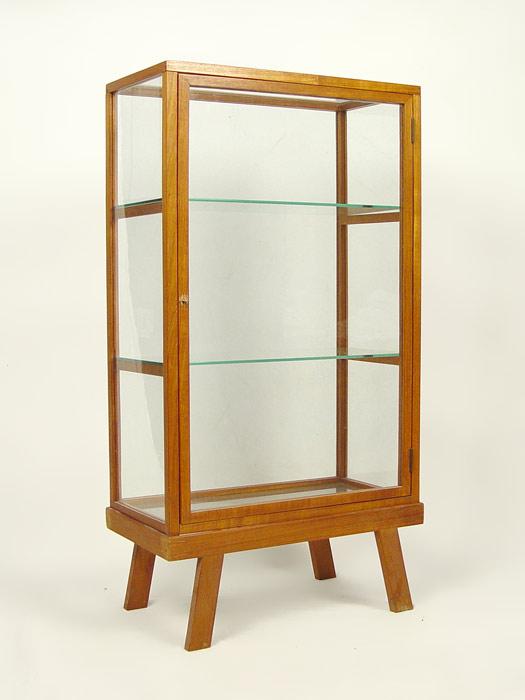 Appraisal: DANISH MODERN DISPLAY CABINET glass shelves Case is removable from