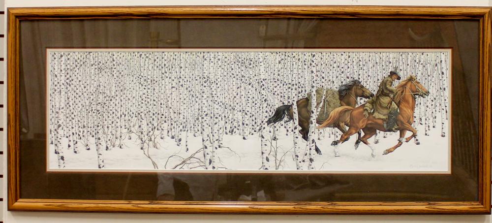 Appraisal: BEV DOOLITTLE California born offset lithograph Sacred Ground Signed lower