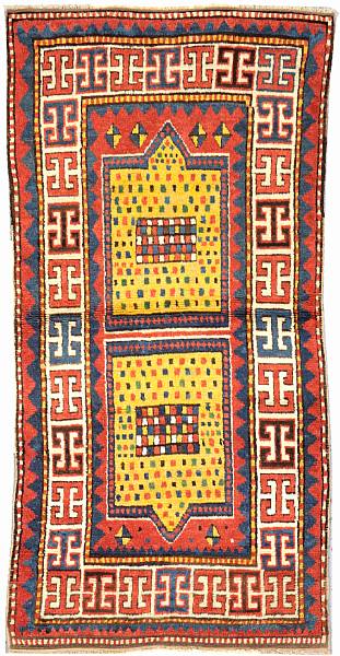 Appraisal: A Kazak rug Caucasus late th century size approximately ft