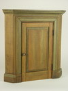 Appraisal: CORNER CUPBOARD - Circa small pine corner cupboard with single