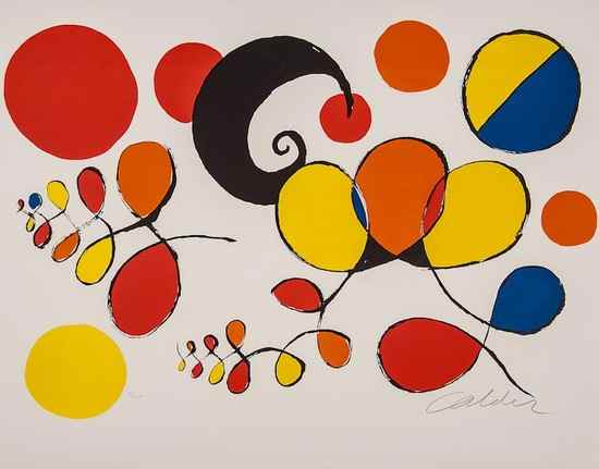 Appraisal: Alexander Calder - Untitled silkscreen printed in colours signed in