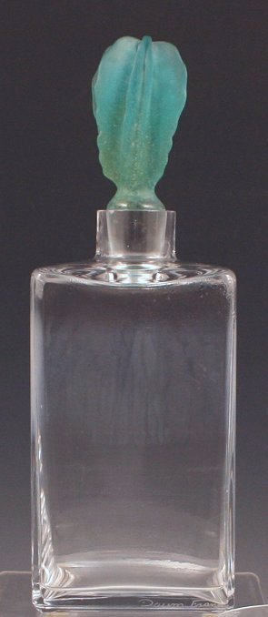 Appraisal: DAUM PATE DE VERRE DECANTER Attributed to Hilton McConnico Crystal