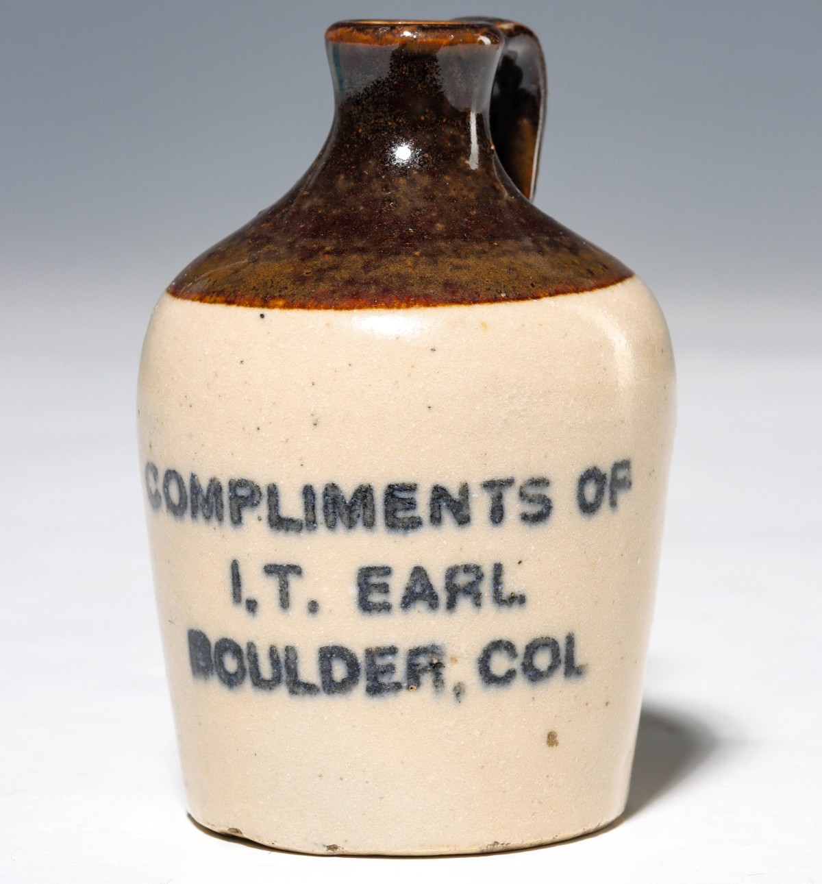 Appraisal: BOULDER COLORADO STONEWARE MINI JUG