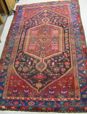 Appraisal: PERSIAN AREA RUG Hamadan tribal villages region overall stylized floral