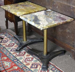 Appraisal: Pair of Neoclassical style occasional tables each having a square