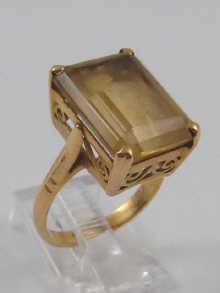 Appraisal: A yellow metal tests carat gold dress ring set with