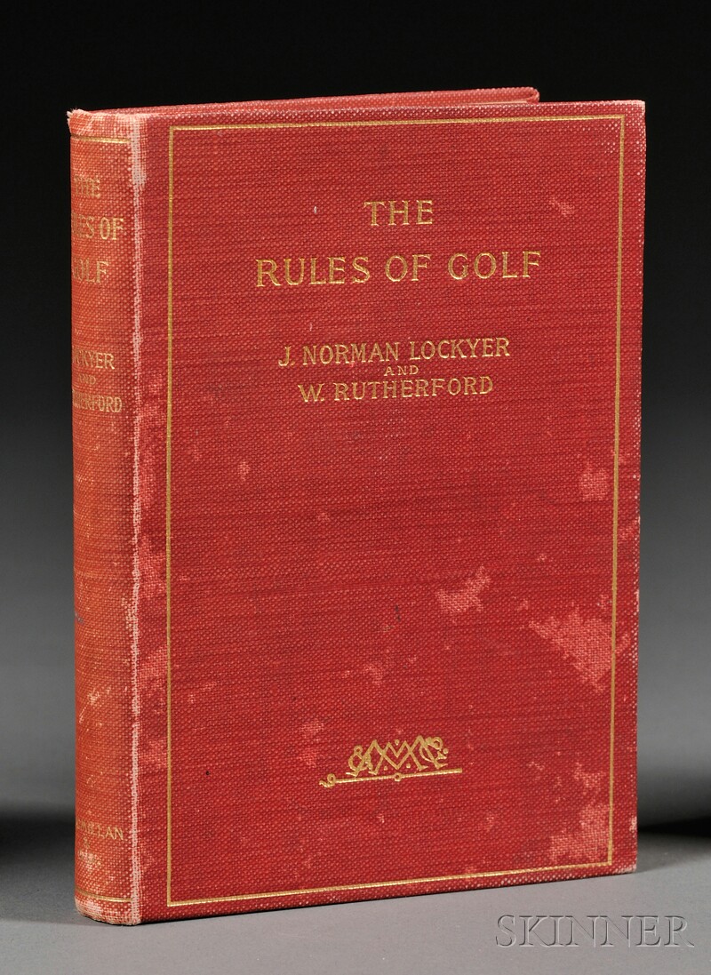 Appraisal: Golf Lockyer J Norman and Rutherford W The Rules of