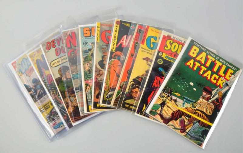 Appraisal: Lot of War Combat Themed Comic Books This lot included