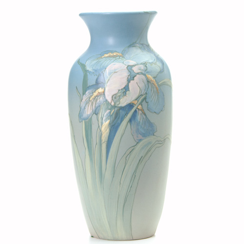 Appraisal: WELLER Hudson tall vase finely painted by Claude Leffler with