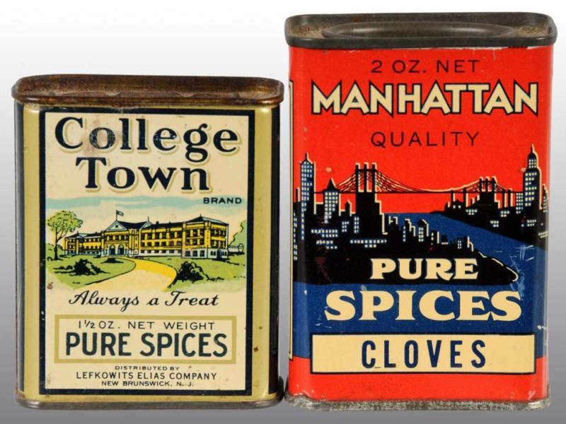 Appraisal: Lot of Spice Tins Description Includes one for Manhattan and