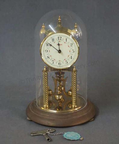 Appraisal: Kundo Kieninger Obergfell Anniversary Clock Vintage German made by Kieninger