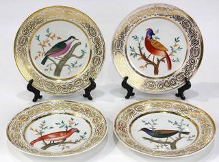 Appraisal: lot of Continental painted porcelain plates lot of Continental painted