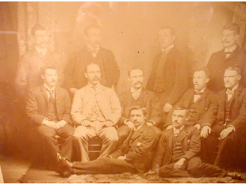 Appraisal: A framed photograph of the England team marked to mount