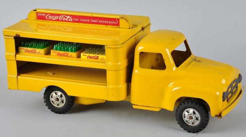 Appraisal: s Buddy L Coca-Cola Truck Toy Description Light wear soiling