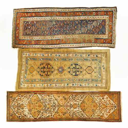 Appraisal: Three scatter rugs ' x '