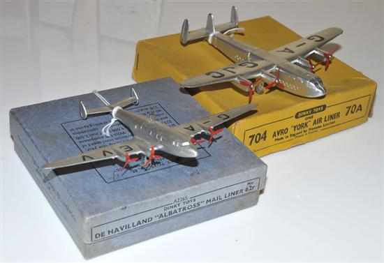 Appraisal: DINKY R DE HAVILLAND ''ALBATROSS'' MAIL LINER AND DINKY AVRO