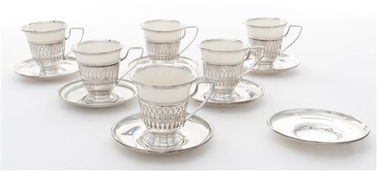 Appraisal: Sale Lot A Set of Six American Silver Demitasse Cups