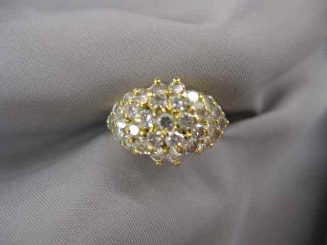 Appraisal: Diamond Ring round diamonds totaling carats in k yellow gold