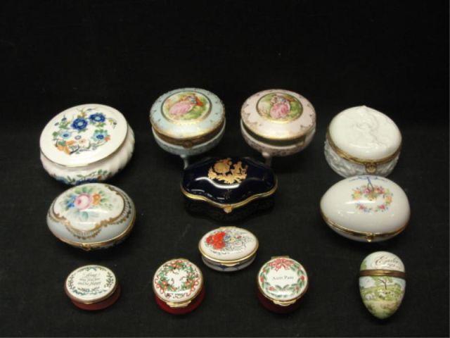 Appraisal: Assorted Porcelain Lidded Boxes From a Pleasantville NY storage unit