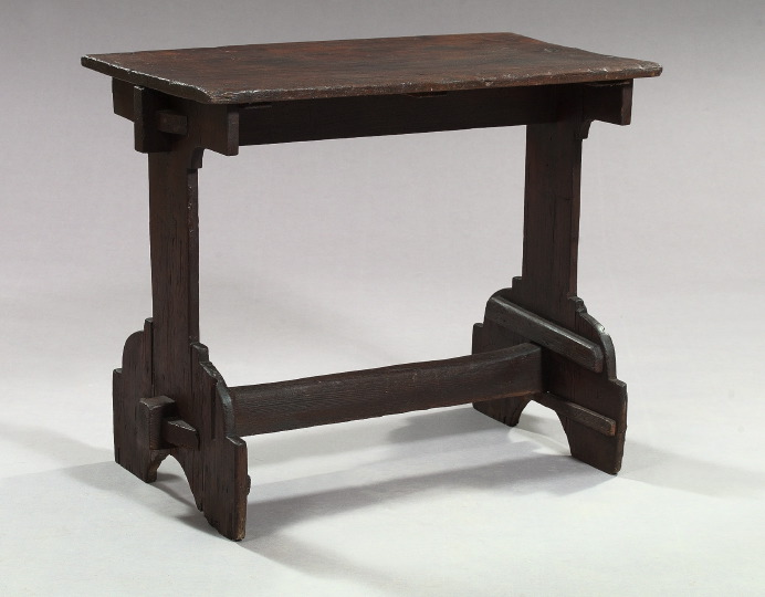 Appraisal: Early Continental Mission-Form Writing Table mid- th century the rectangular