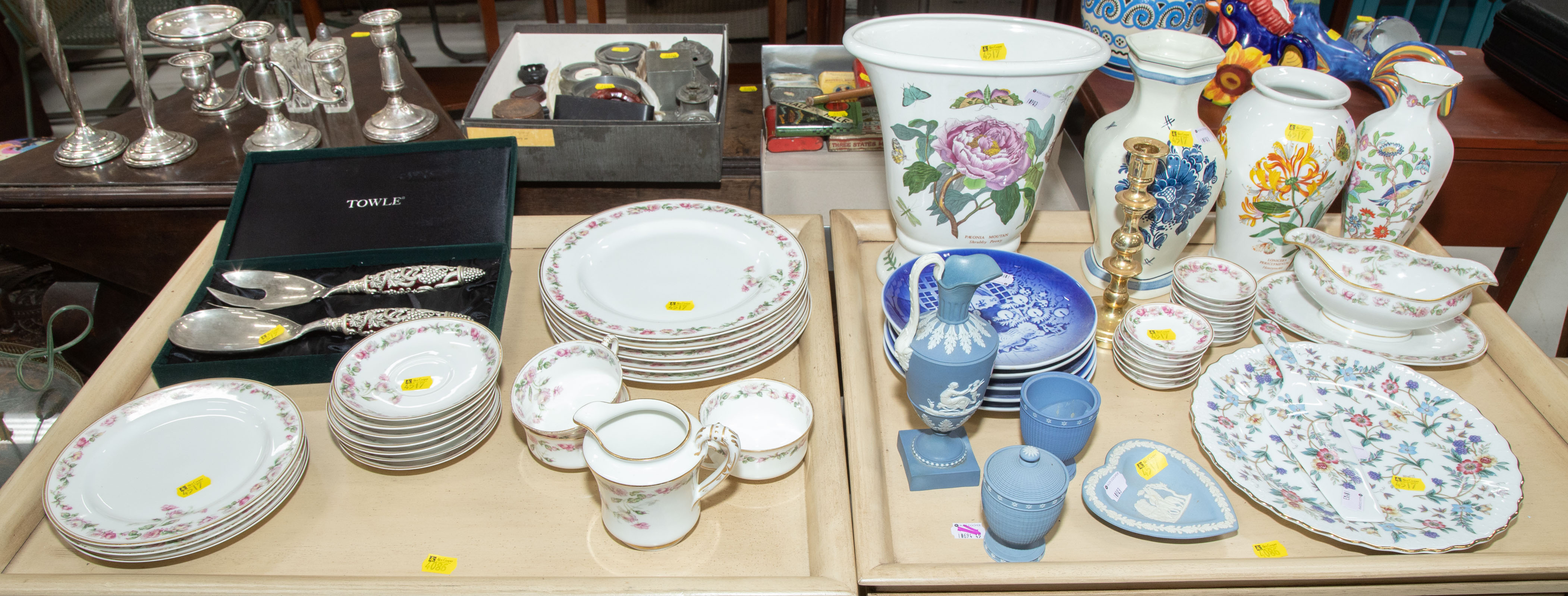 Appraisal: ASSORTED DECORATIVE CHINA OTHER COLLECTIBLES Includes boxed Towle salad set