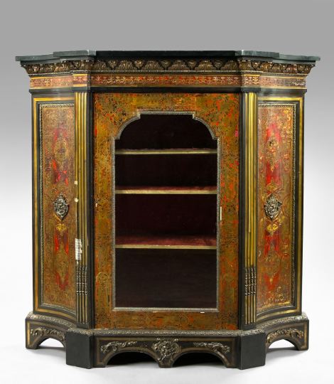 Appraisal: Napoleon III Boulle and Ebonized Cabinet third quarter th century