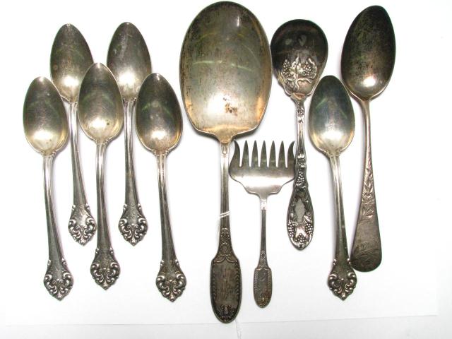 Appraisal: Group of Assorted Sterling Flatware including set of six teaspoons