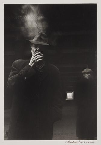 Appraisal: DOISNEAU ROBERT - Two men smoking Gelatin silver print x