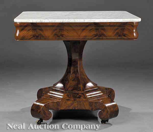 Appraisal: A Good American Late Classical Mahogany Center Table c -