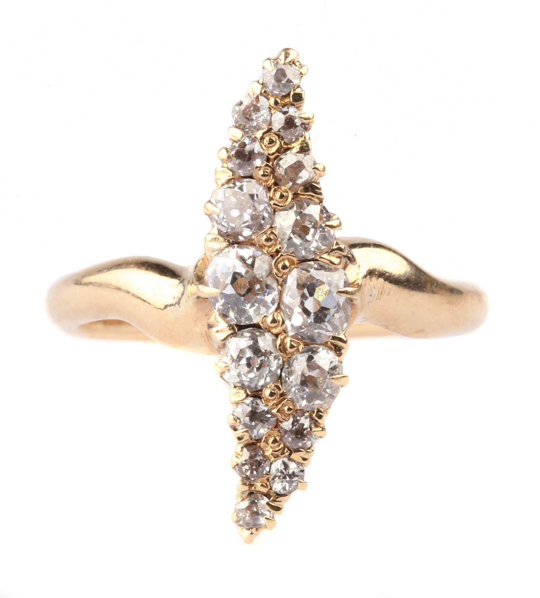 Appraisal: A Contemporary Diamond Ring K pave set Size Wt g