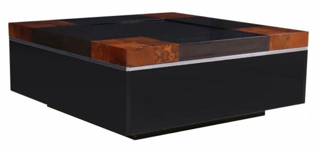 Appraisal: Italian modern dry bar cocktail table in the manner of