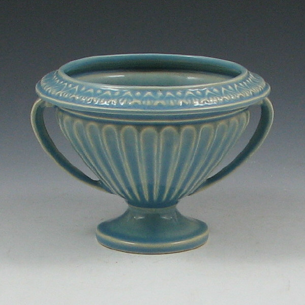 Appraisal: Roseville Savona - Compote Roseville Savona compote in blue Unmarked