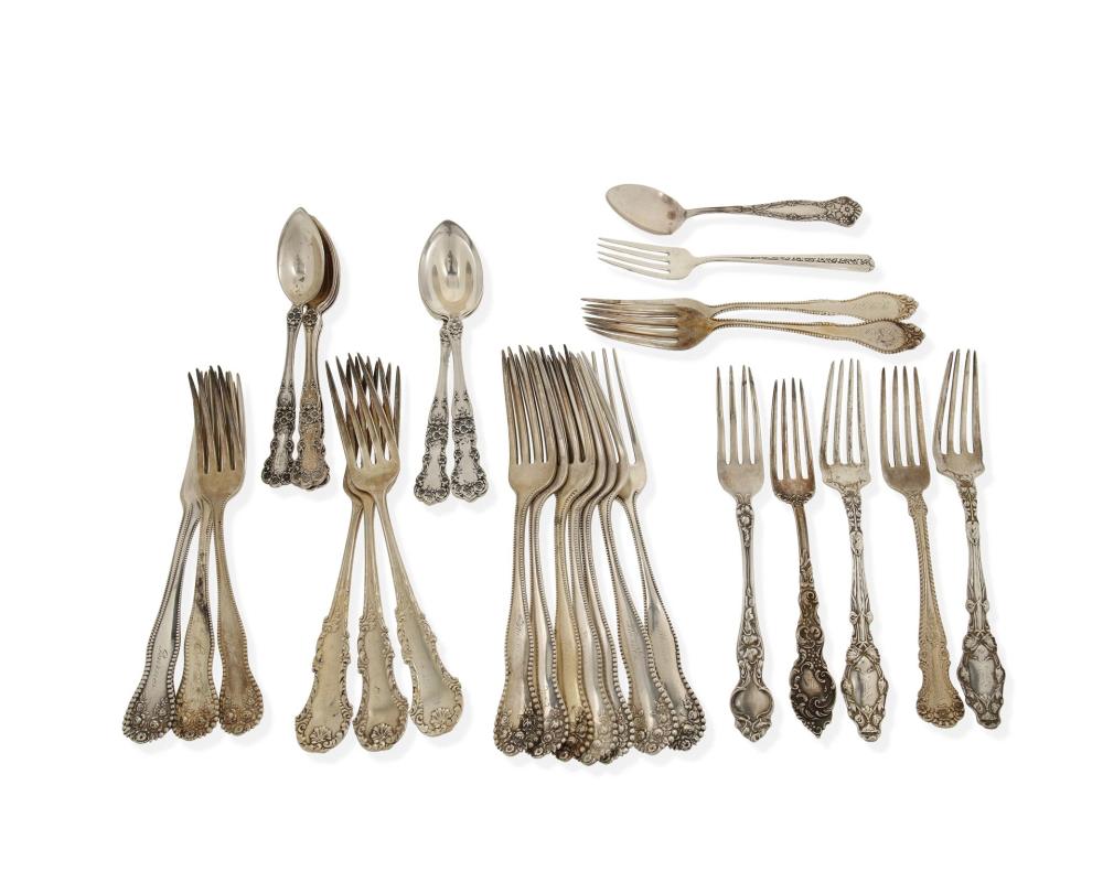 Appraisal: A group of sterling silver flatware th th Century Each