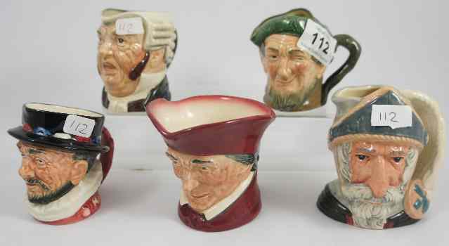 Appraisal: Royal Doulton Small Character Jugs Beefeater D Auld Mac D