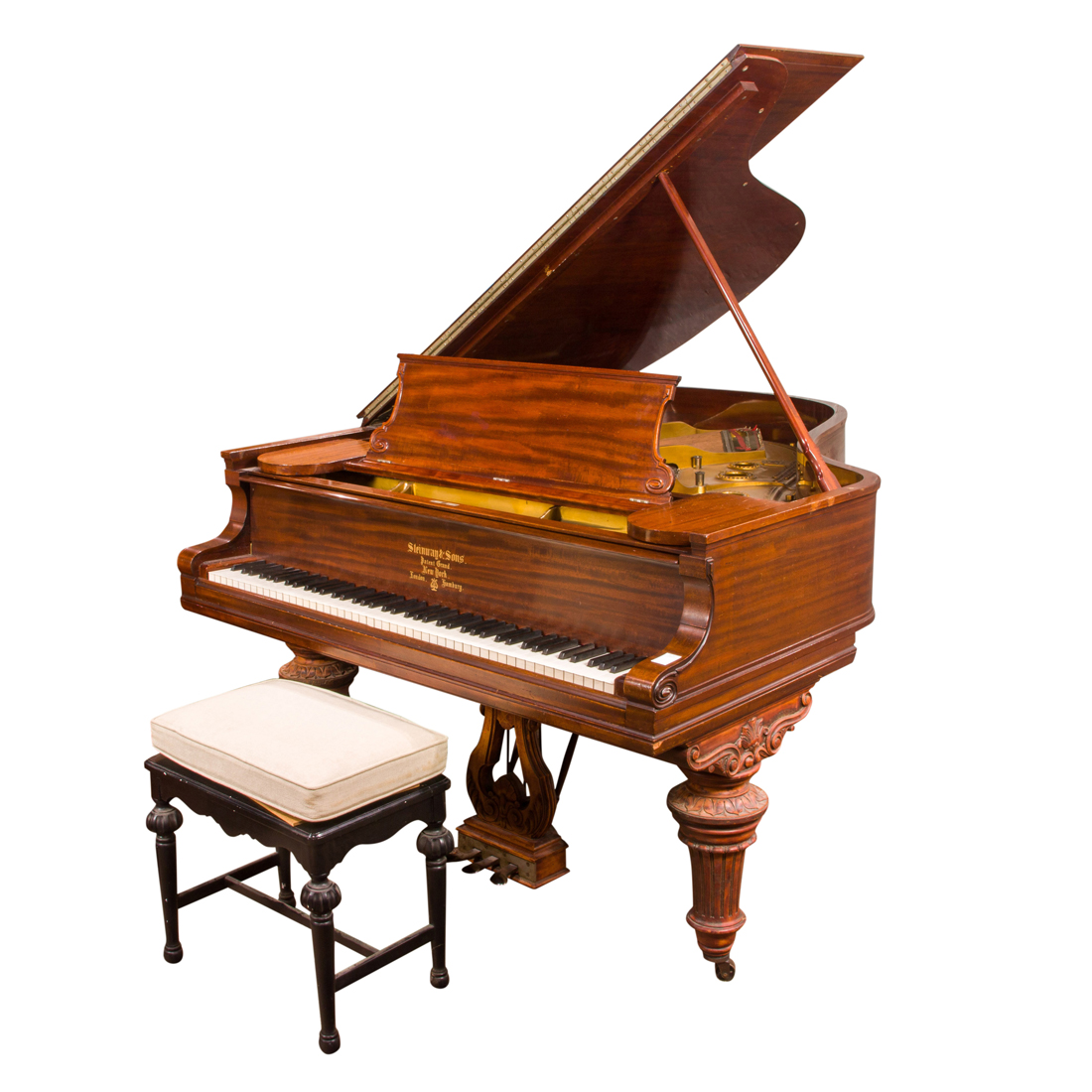 Appraisal: A STEINWAY SONS NEW YORK HAMBURG PATENT GRAND PIANO MODEL