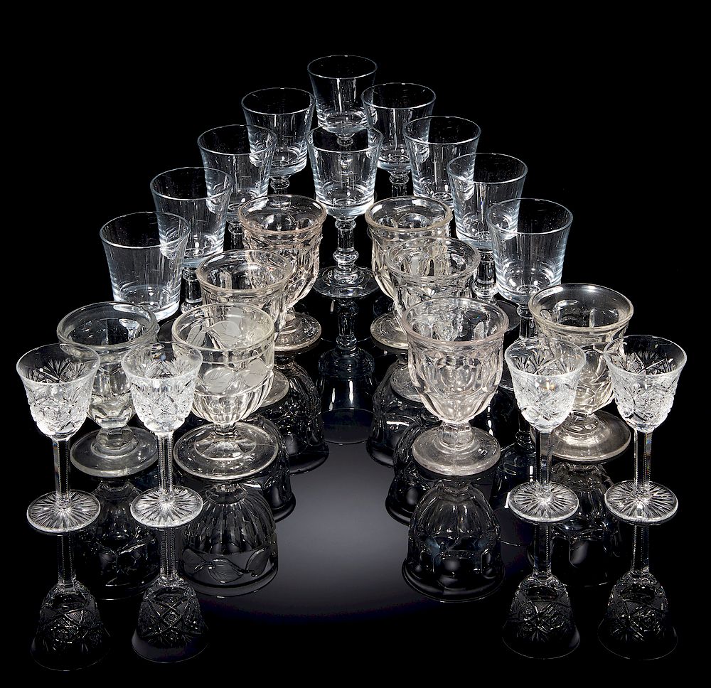 Appraisal: Assorted Glassware Lot of assorted glassware comprising eight pressed glass